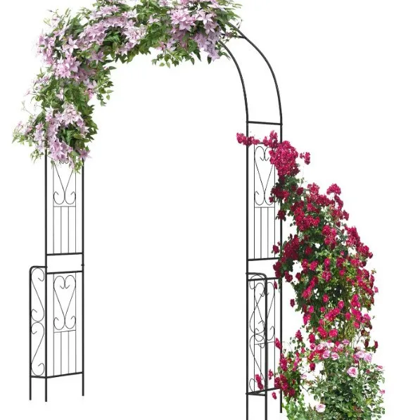 European wrought iron arch  stand wedding flower climbing vine frame outdoor courtyard clematis arched rose traction bracket