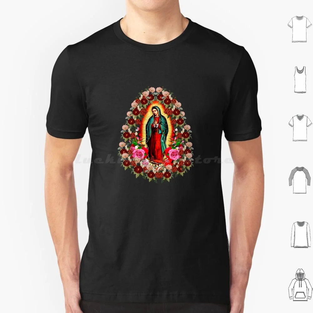 Our Lady Of Guadalupe , Nuestra Se ? Ora De Guadalupe , Virgin Mary T Shirt Big Size 100% Cotton Our Lady Of Guadalupe Nuestra