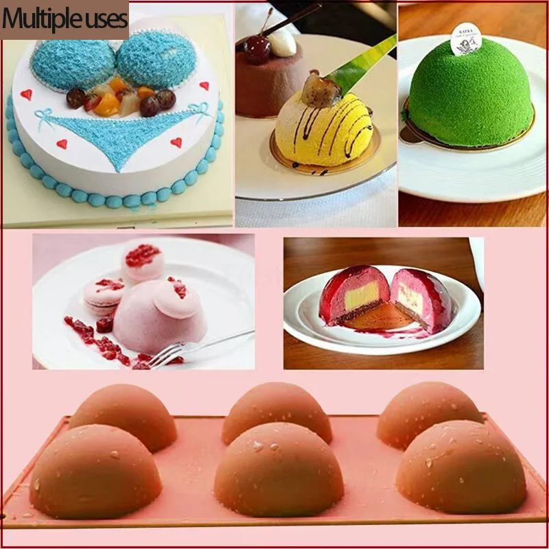Semi Sphere Silicone Mold For Baking Half Ball Chocolate Can