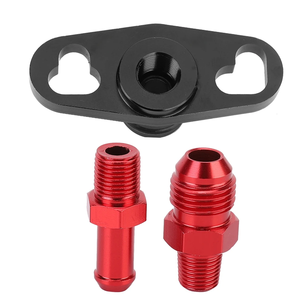 Fuel Regulator Adapter Car Fuel Rail Pressure Regulator Adapter with Fitting Replacement Fit for  Fuel Rail Adapter