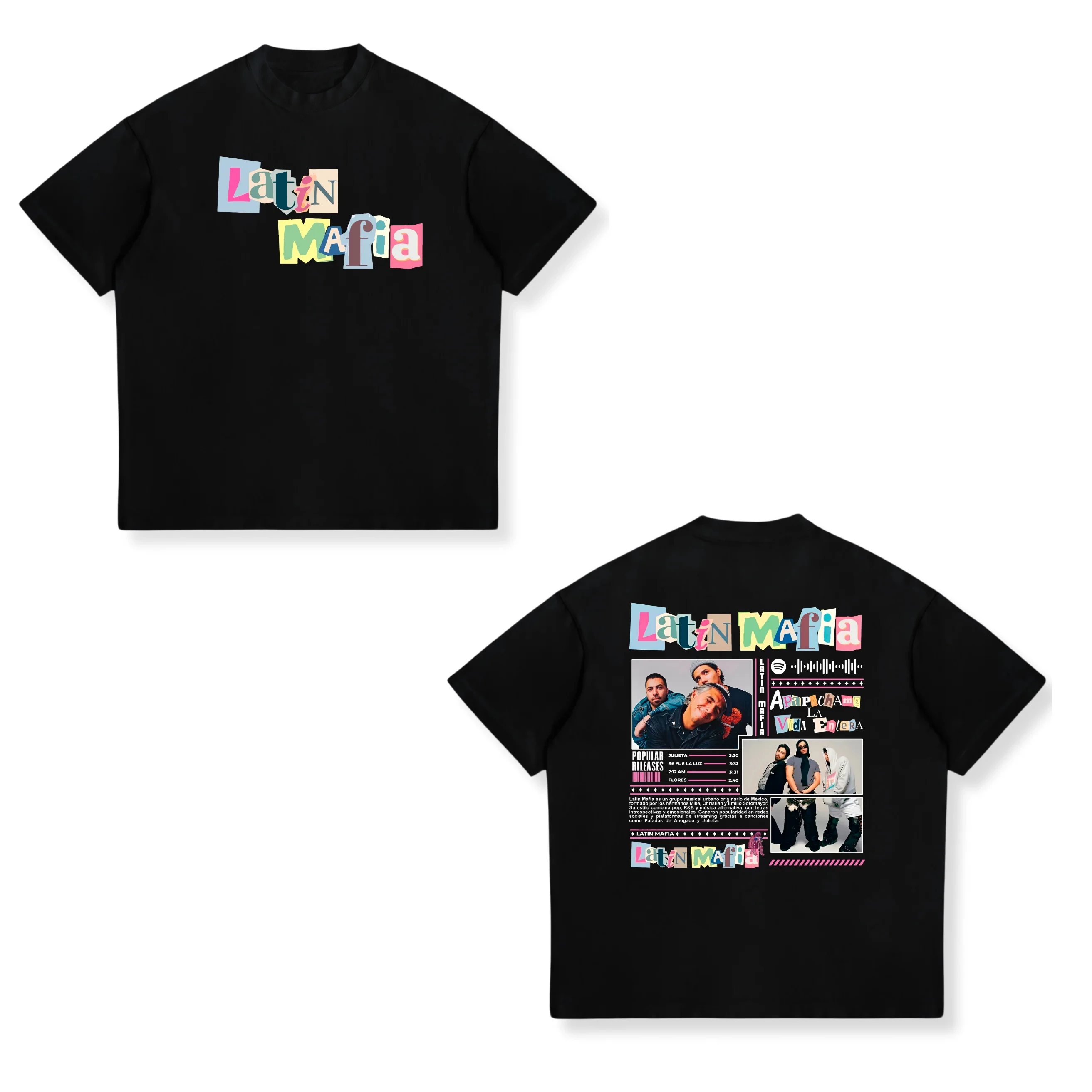 Latin Mafia No Me Siento Mal Graphic Print T-shirt Men Women Casual 100% Cotton Oversized T Shirts Summer O-Neck Fashion T Shirt