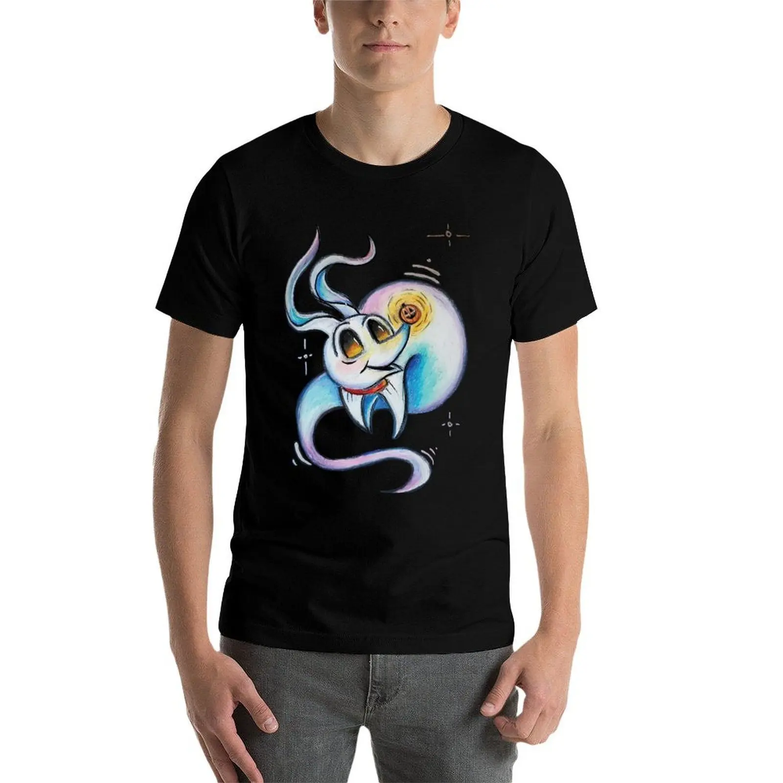 

Футболка Zero with a Glowing Jack O Lantern Nose, мужская футболка с рисунком, мужская футболка из хлопка, футболка из 100% хлопка