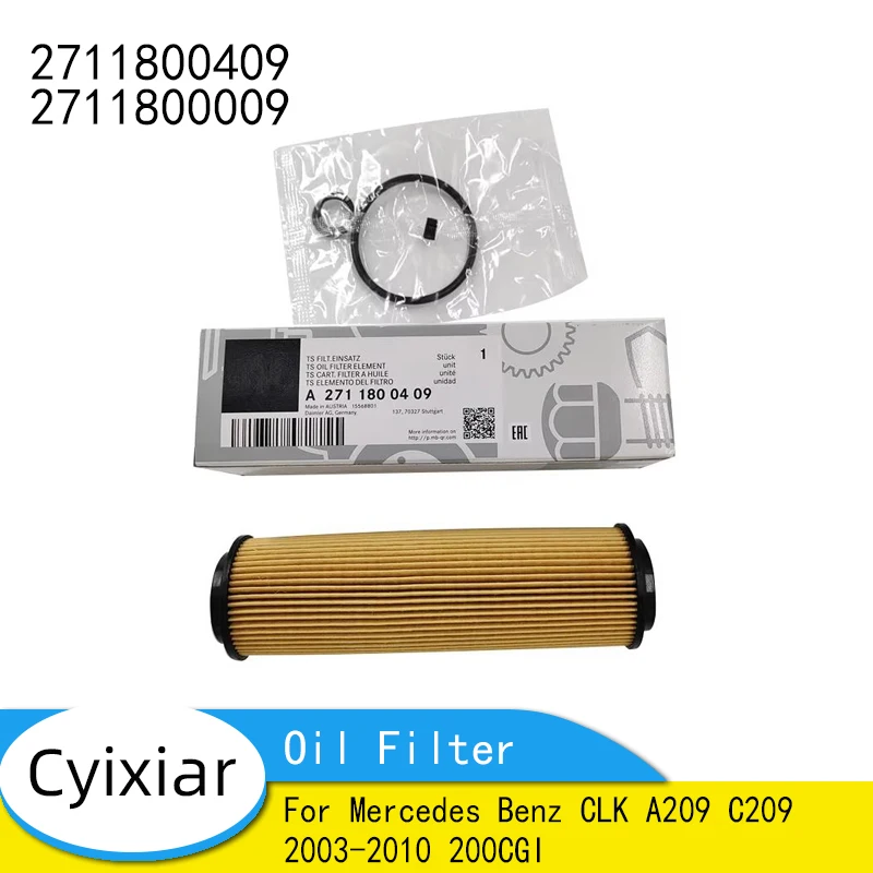 2711800409 A2711800409 Engine Oil Filter For Mercedes Benz CLK A209 C209 2003-2010 200CGI 2711800009