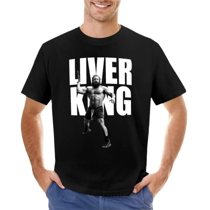 The Liver King T-Shirt sweat vintage summer tops hippie clothes black t-shirts for men