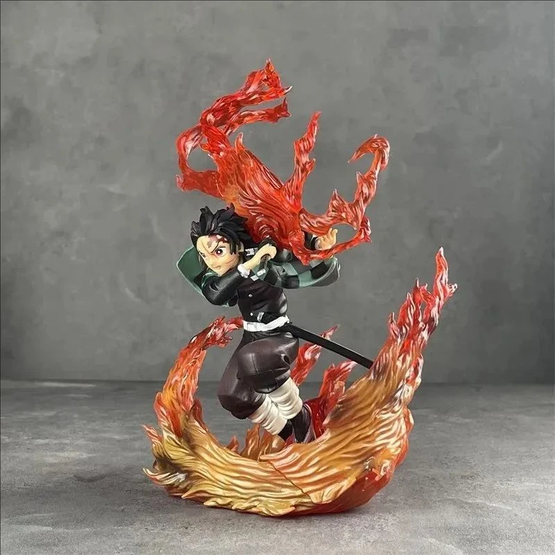 

Anime Demon Slayer Figure Kimetsu No Yaiba Agatsuma Zenitsu Tanjiro Kamado Hinokami Kagura Model Gift Action Figure Figurine