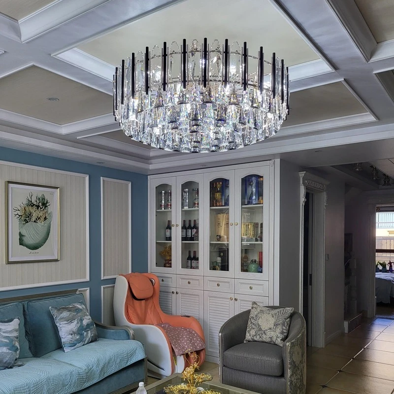 

Modern Luxury Led Crystal Chandelier Home Decoration Living Room Dining Room Bedroom Kitchen Bar Counter Villa Lighting Fixtures