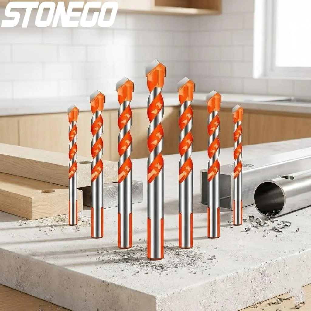 

5PCS Universal King Drill Bit for Concrete Tile Cement Wall Wood Electric Drilling Machine Rotating Head
