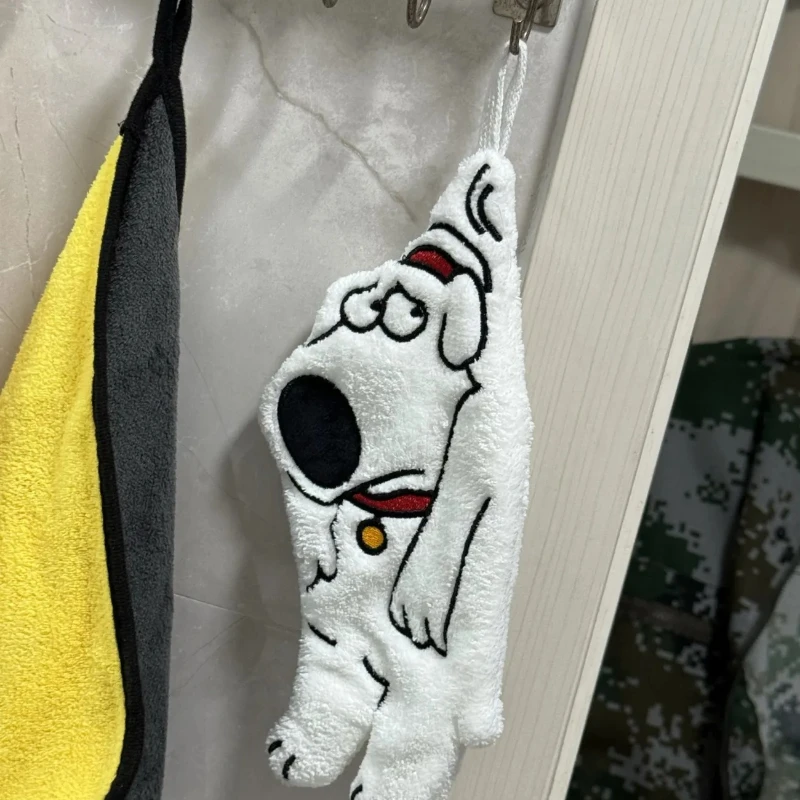 بريان غريفين منشفة اليد الكرتونية لطيف شنقا منديل لينة ماصة اكسسوارات المطبخ الحمام