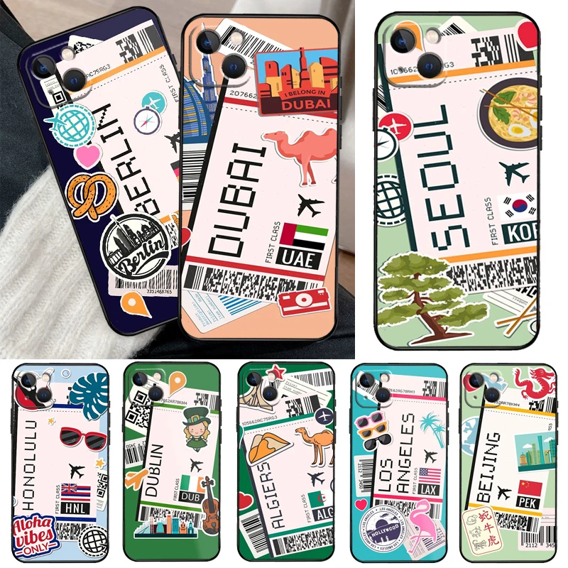 SYDNEY BOARDING PASS Traveltickets For Samsung Galaxy A16 A26 A36 A56 A52 A53 A33 A13 A34 A54 A14 A15 A35 A55 A32 A17 A57 Case