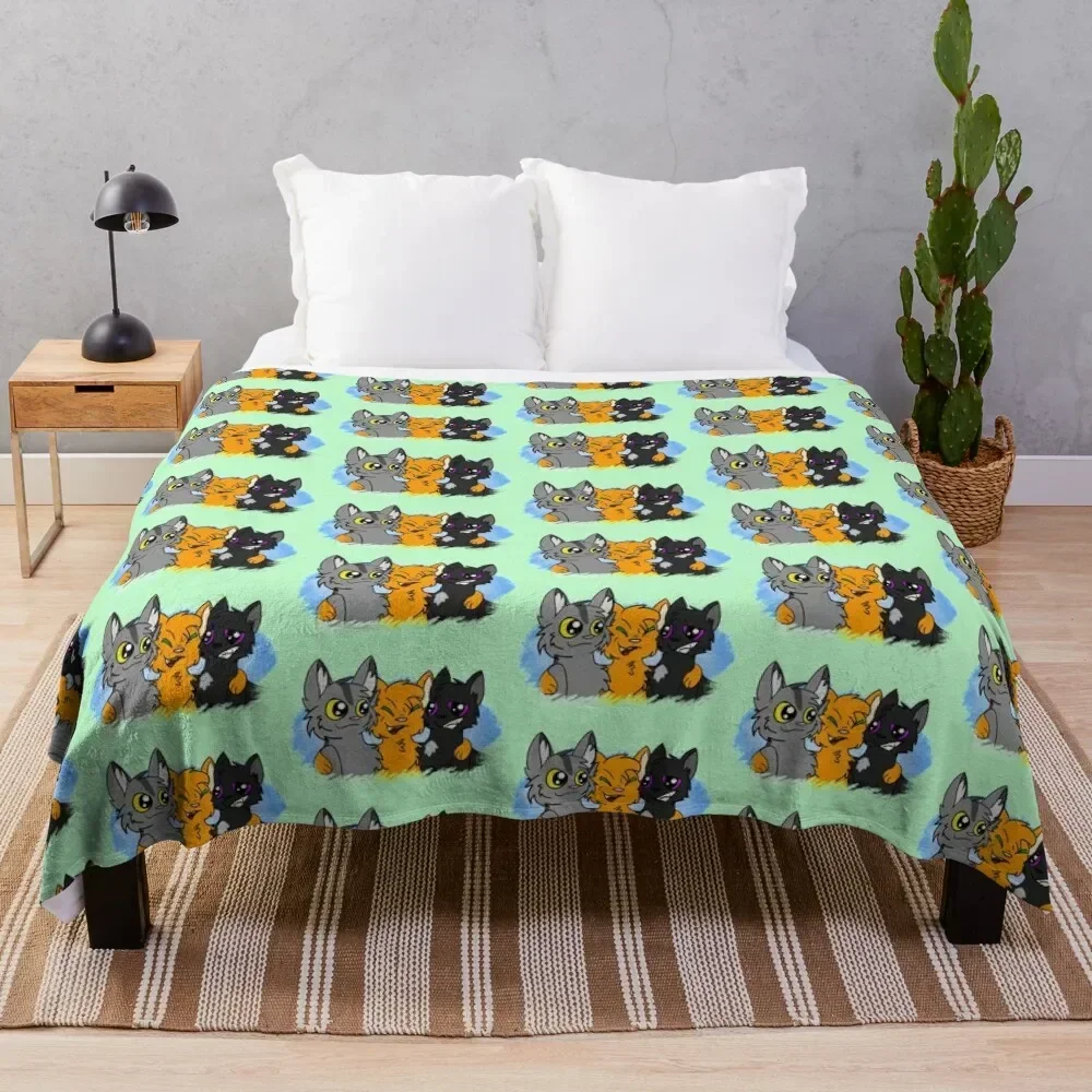 

Firepaw's friends Throw Blanket All Season Soft Lightweight Blanket for Home