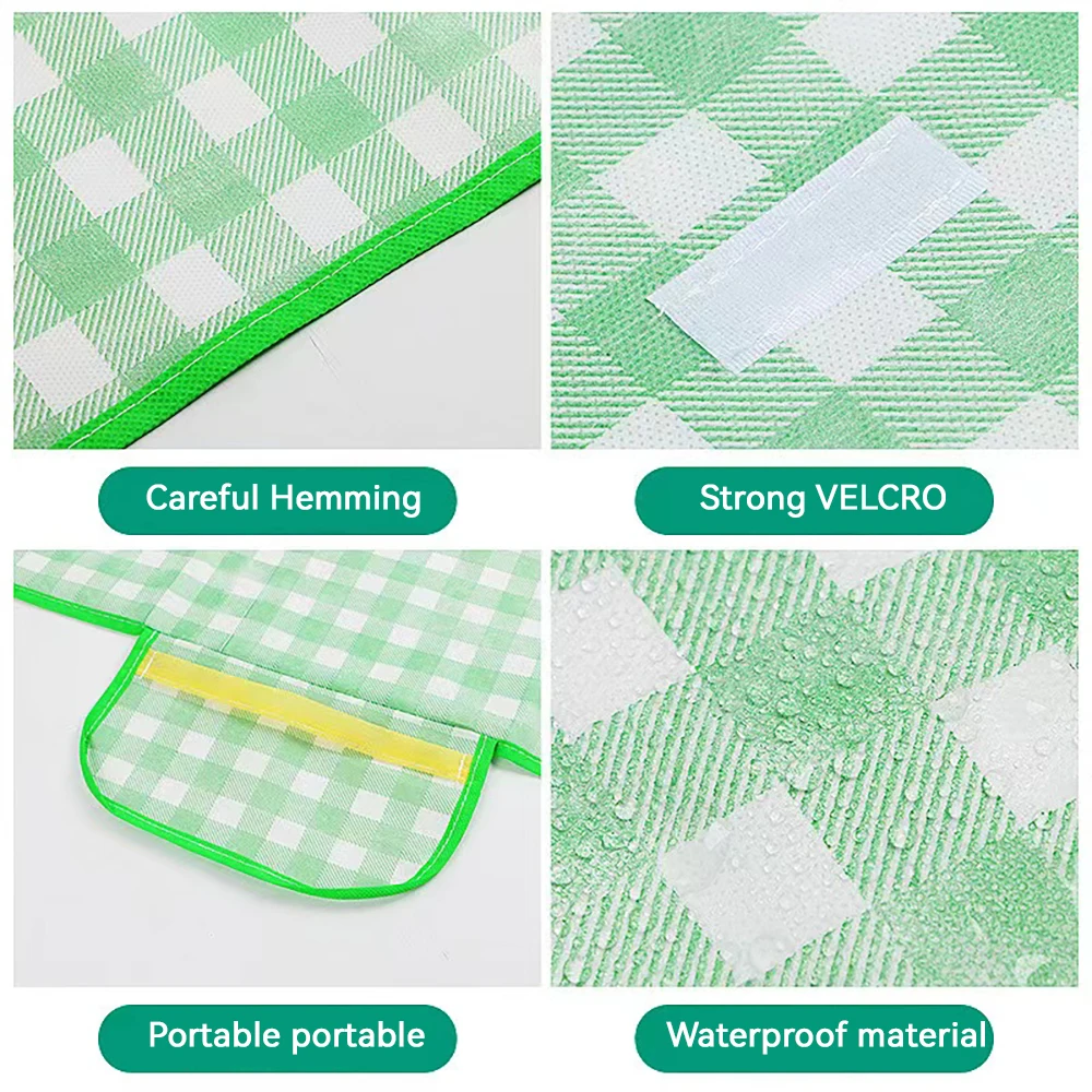 1PC Thickened Sand-proof Outdoor Mat for Family Waterproof Portable Oxford Cloth Mat for Outdoor Camping Spring Outing Picnic