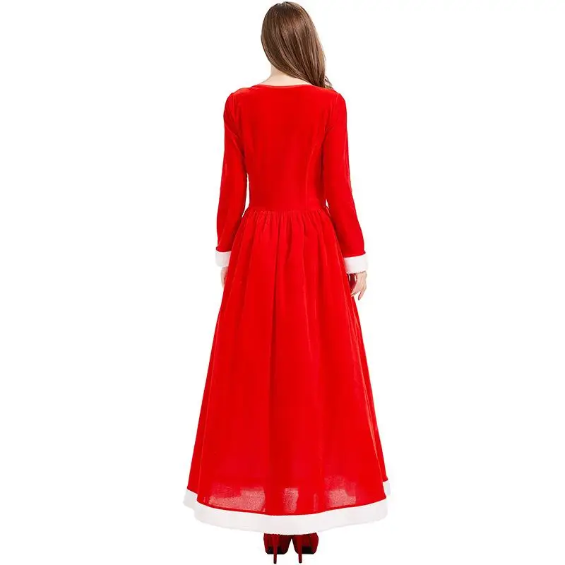 Cisas Par Costume S Claus awl Long Skirt One Two Wear Cisas Festival Women's Traditional National Stage Costume