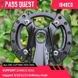 PASS QUEST-Tooth Guard For 104BCD M780 M610 M670 Street Climbing Dirt crank Mountain Bike Chainwheel