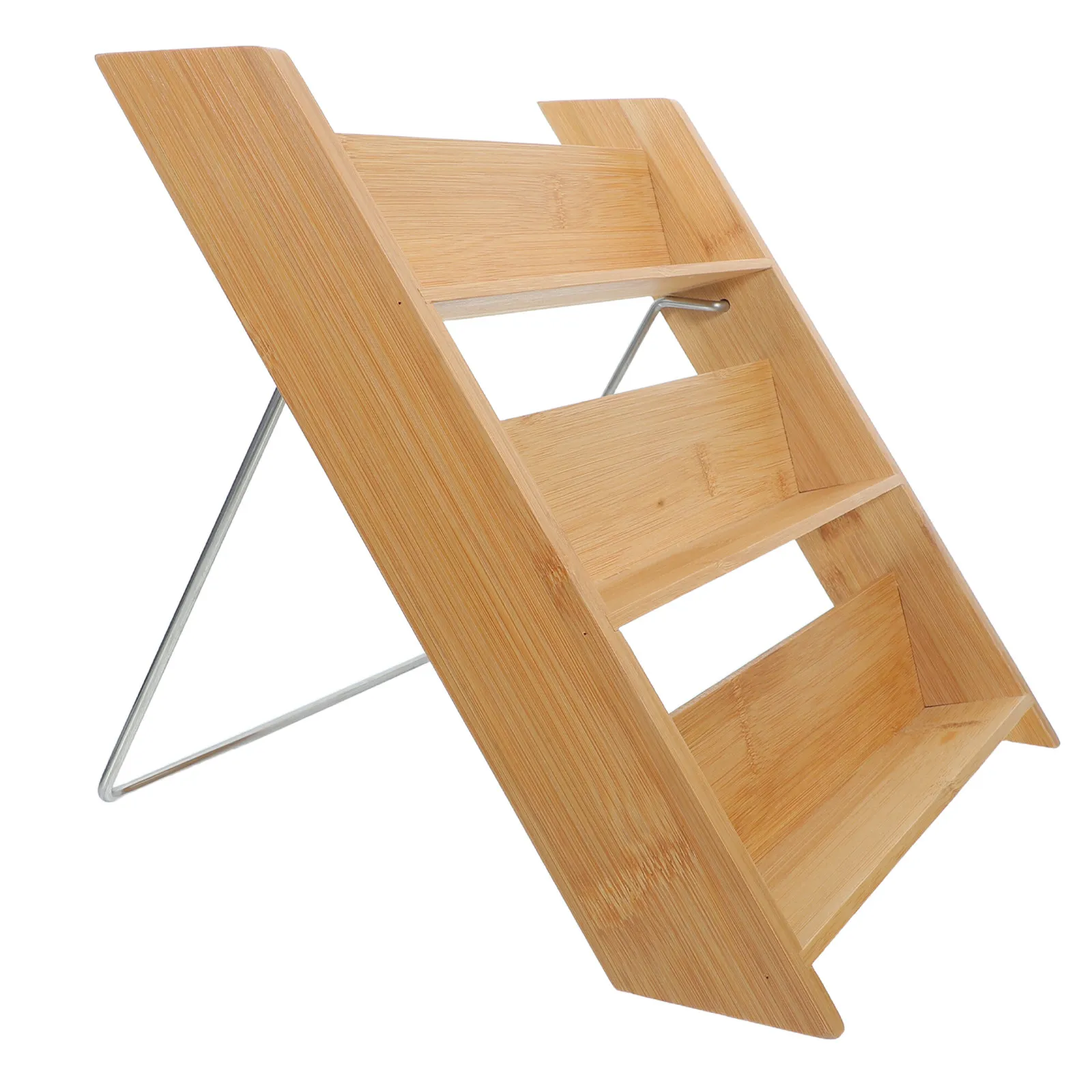 

Bamboo Tiered Spice Rack 3-Tier Organizer for Cabinet Kitchen Countertop Bathroom Lotion Shampoo Storage Shelf