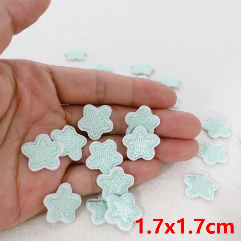 10PCS Wholesale Cute Cartoon Small Star Embroidered Patches For Clothing Thermoadhesive Patches Badge Kids DIY Iron On Patches view 3