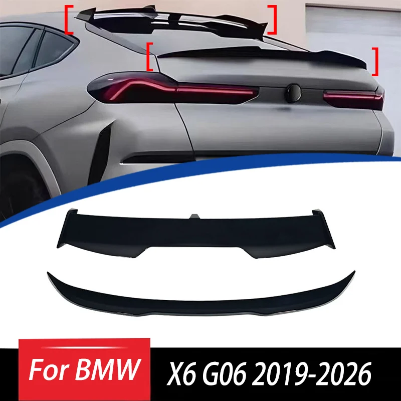 Alerón Trasero/Spoiler de Techo para BMW X6 G06 2019-2026, Difusor de Coche, Protector de Viento, Alerón de Maletero, Aleta Trasera Fija, Accesorios de Tuning para Carrocería