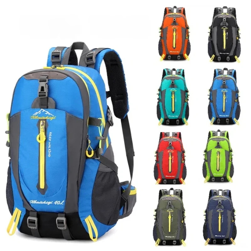 

40L Water Resistant Nylon Travel Backpack Camp Hike Laptop Daypack Trekking Climb Back Bags Hunting Bag Backpack For Men Women