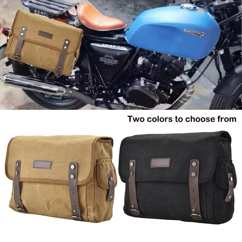 

Motorcycle Bumper Bag Waterproof Universal Motorcycle Side Frame Bag with Internal Support Travel Luggage Tool Box