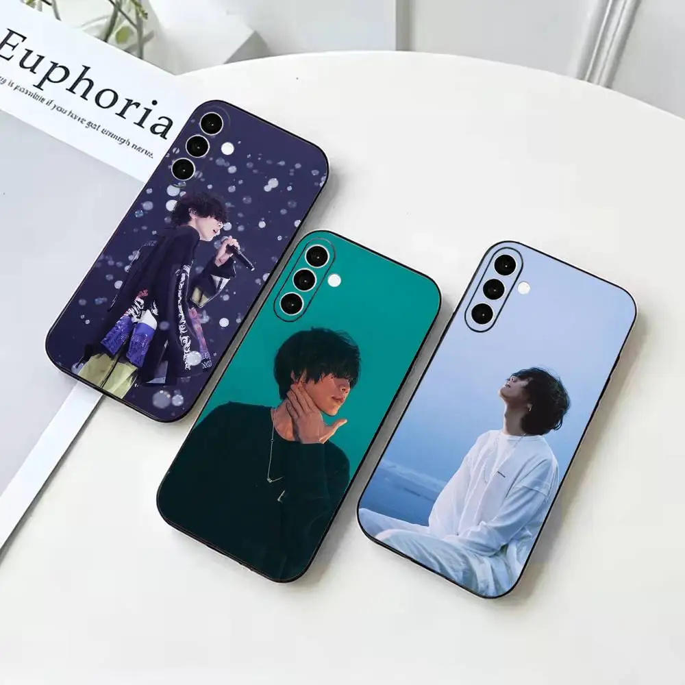 art rock singer Yonezu Kenshi-a  Anti-drop Black Soft Silicone Case For Samsung Galaxy A73 A72 A71 A53 A52 A51