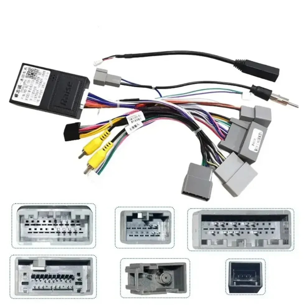 

For Honda CRV 2.4L Car 16pin Audio Wiring Harness With Canbus BOX Stereo Installation Wire Adapter