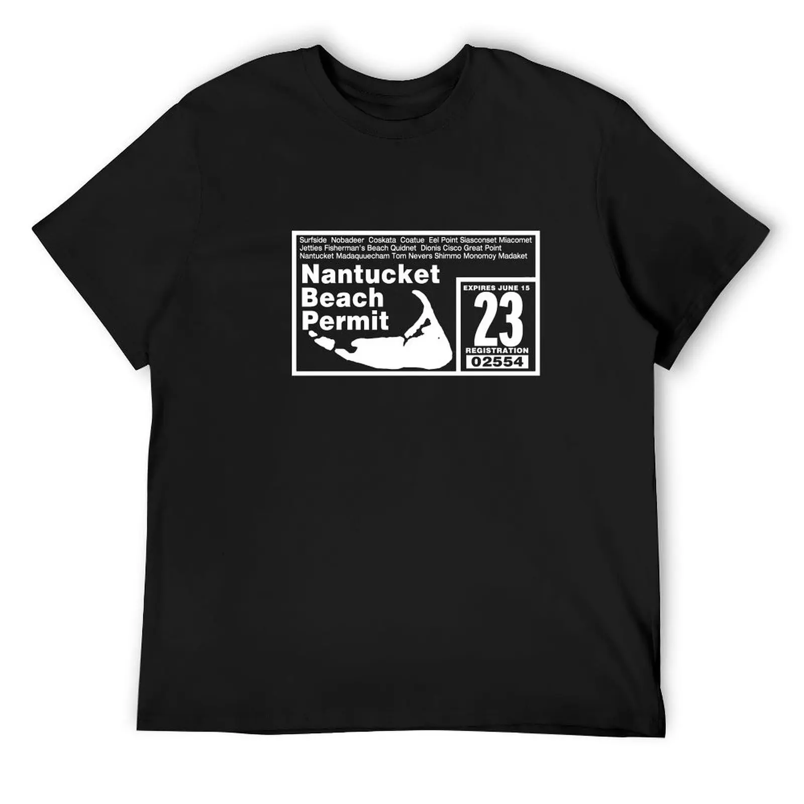 

2023 Nantucket off road permit / white T-Shirt customs design your own oversized t shirt animal prinfor boys mens t shirts