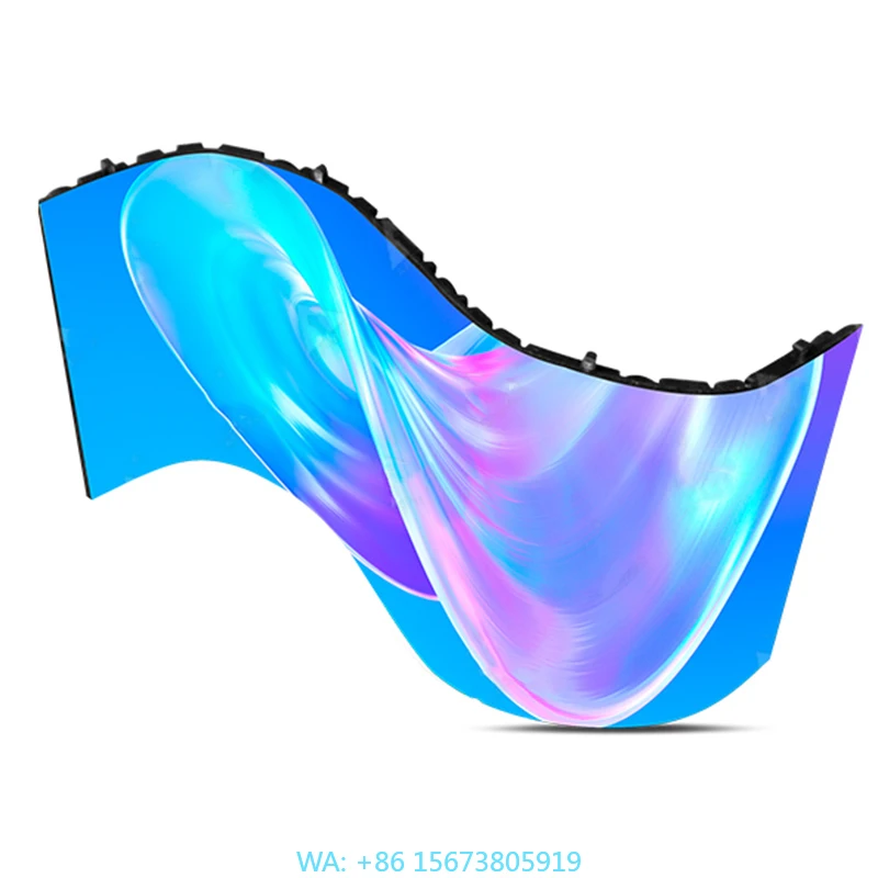 

Creative Shape P4 Full Color LED Display Video Wall Screen Panels Foldable Flexible Soft Screen Indoor/Outdoor 3-Year Warranty