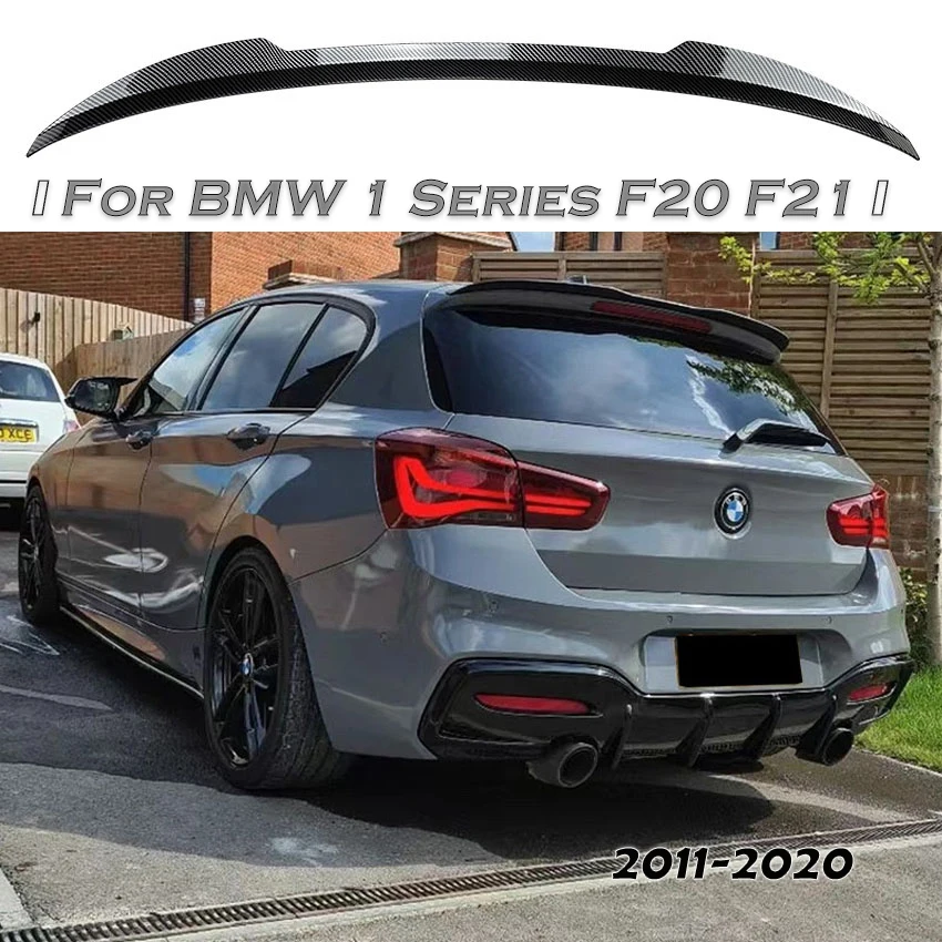 Черный Задний спойлер на крышу для BMW 1 серии F20 F21 2011-2020 120i 118im 135i 116i M135 M140, спойлер на крышу хэтчбека, задний спойлер на крышу