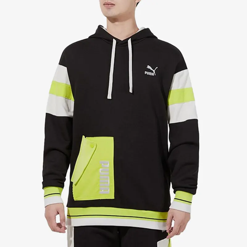 

Puma подлинный повседневный мужской модный и модный спортивный пуловер с капюшоном 534679-01