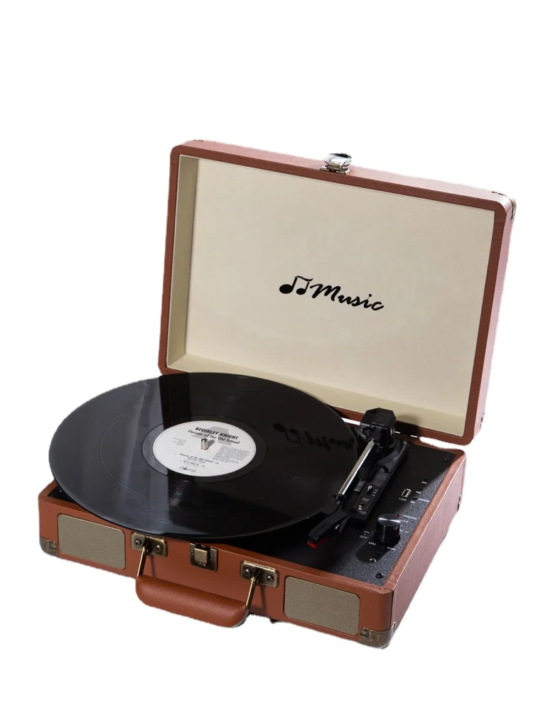 Vinyl Record Player Lp Retro Portable Bluetooth Phonograph Old-Fashioned Living Room Audio Gift Decoration Record Player