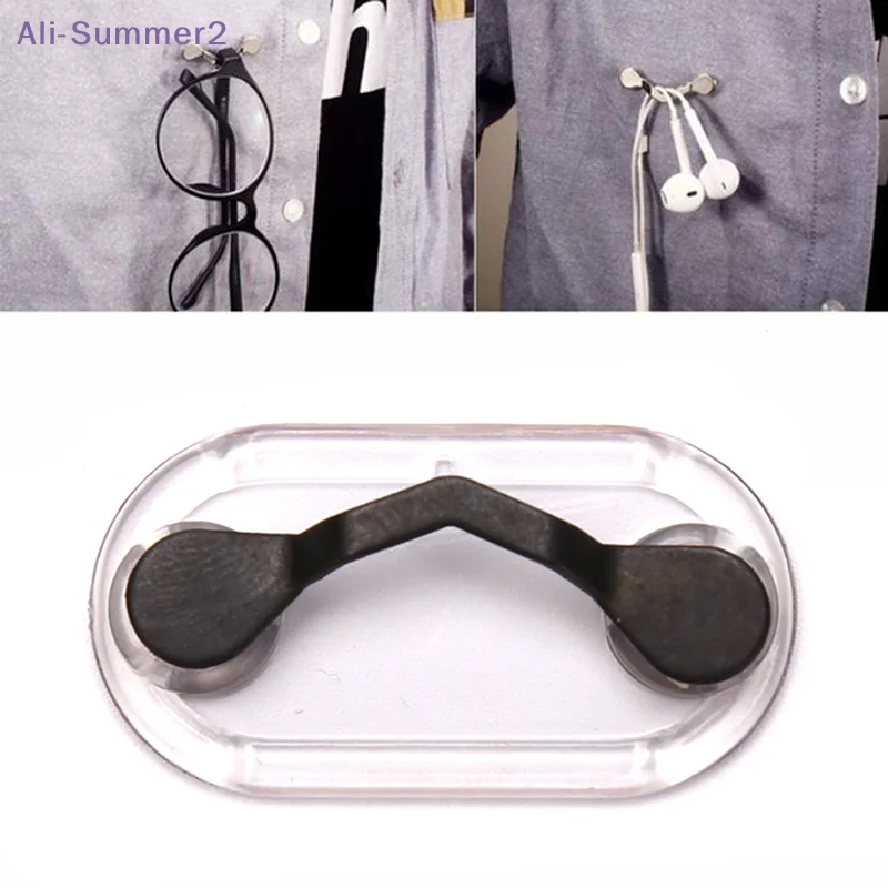 New Fashion Magnetic Hang Eyeglass Holder Clip Brooch Pin Multifunction Magnet Sunglasses Headset Line Clips Clothes Clip Buckle