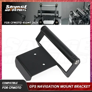 2025 For CFMOTO 450MT Cellphone Phone GPS Navigation Mount Bracket 450-MT 2024 Motorcycle Handlebar Bar Extension Stand Holder