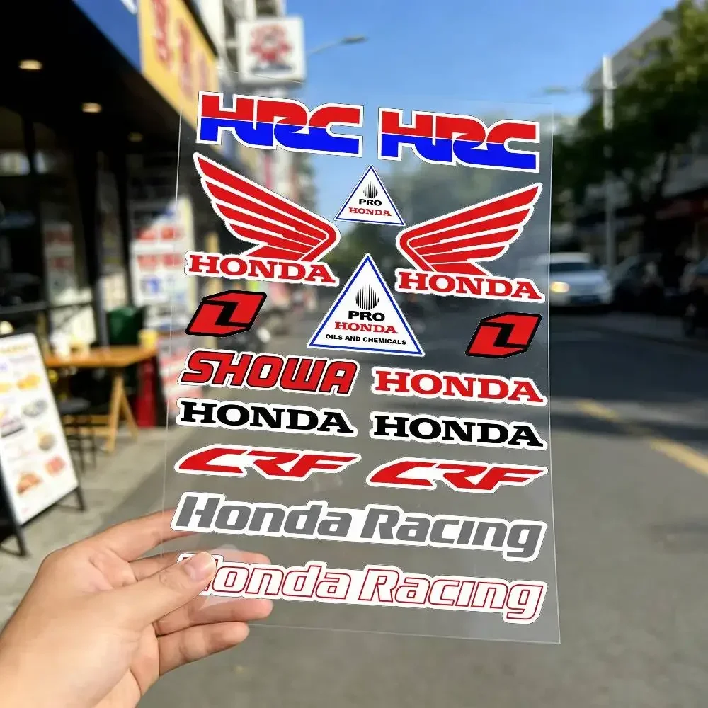 FOR HONDA Safety Reflective Waterproof Auto Decal Scratch Cover Stickers Universal For Bike Helmet Mug Refrigerator
