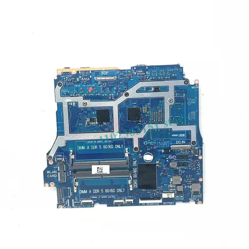 

CN-053JTT 053JTT 53JTT With SRLCY I5-12500H CPU LA-L655P GN20-P0-A1 RTX3050 For DELL CN-053JT Laptop Motherboard 100%Tested Good