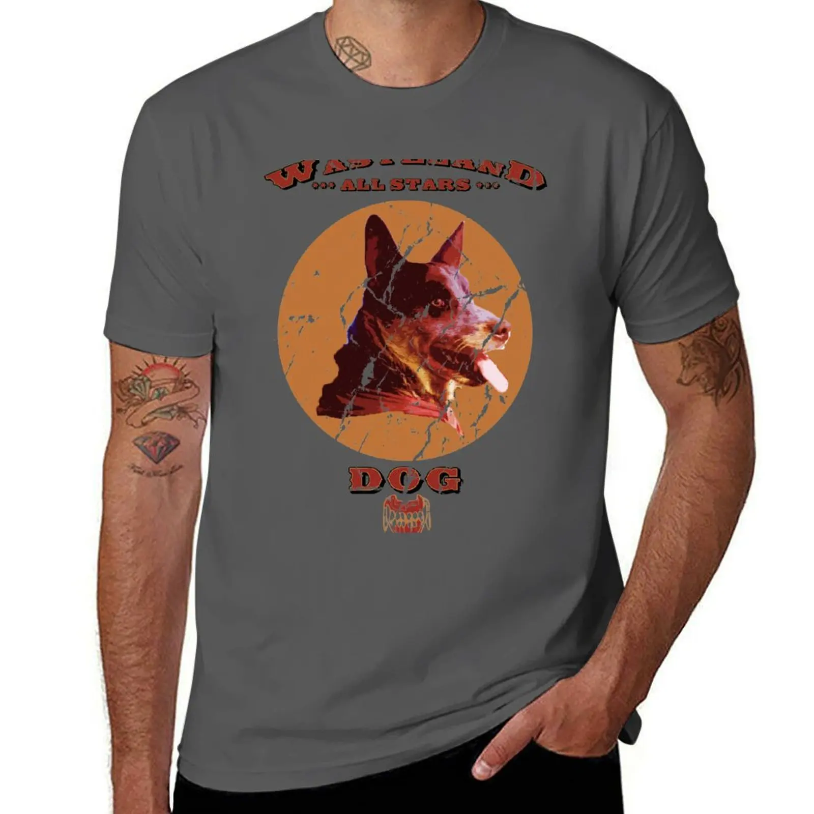 mAd MaX - dOg T-shirt plus size tops graphics mens t shirts