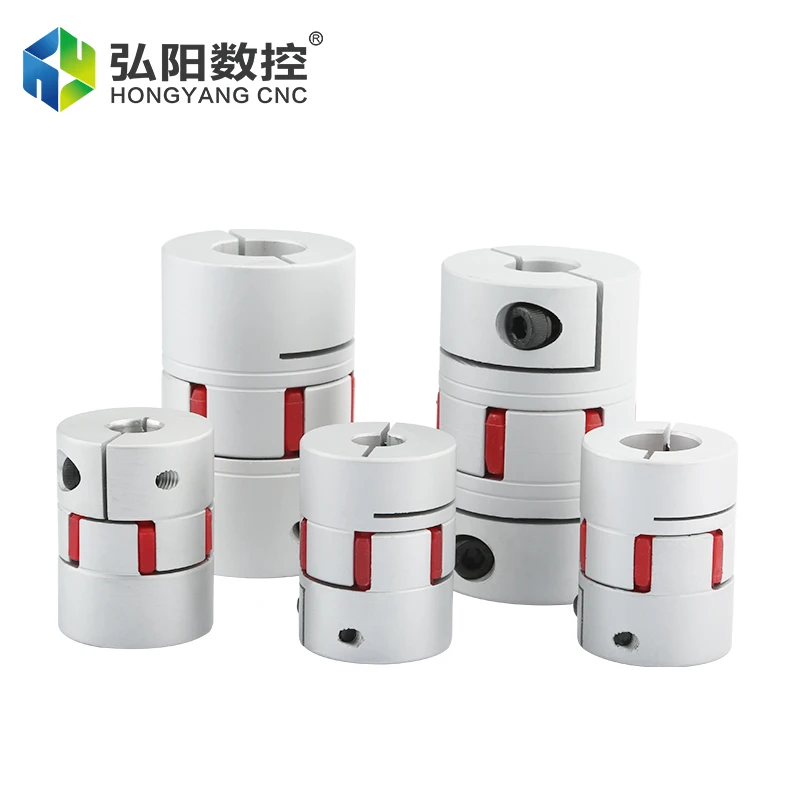 Kopling Plum CNC D40 L50 konektor Motor sekrup enkoder elastis torsi tinggi aluminium 8/10/12/12.7/14/15/16/18/19/20/22mm