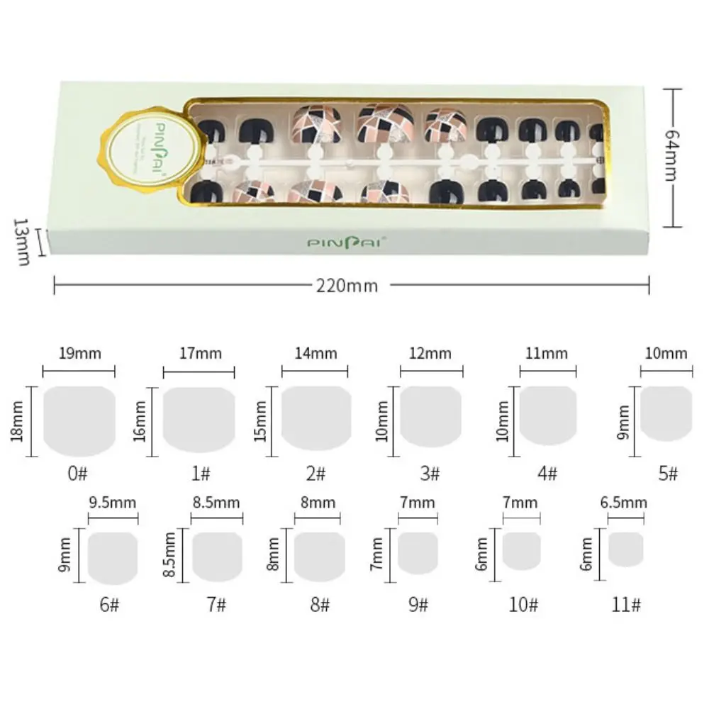 24 قطعة الترتر الأظافر وهمية غطاء كامل قصير ساحة تو الأظافر القدم الأظافر نصائح للفتيات النساء