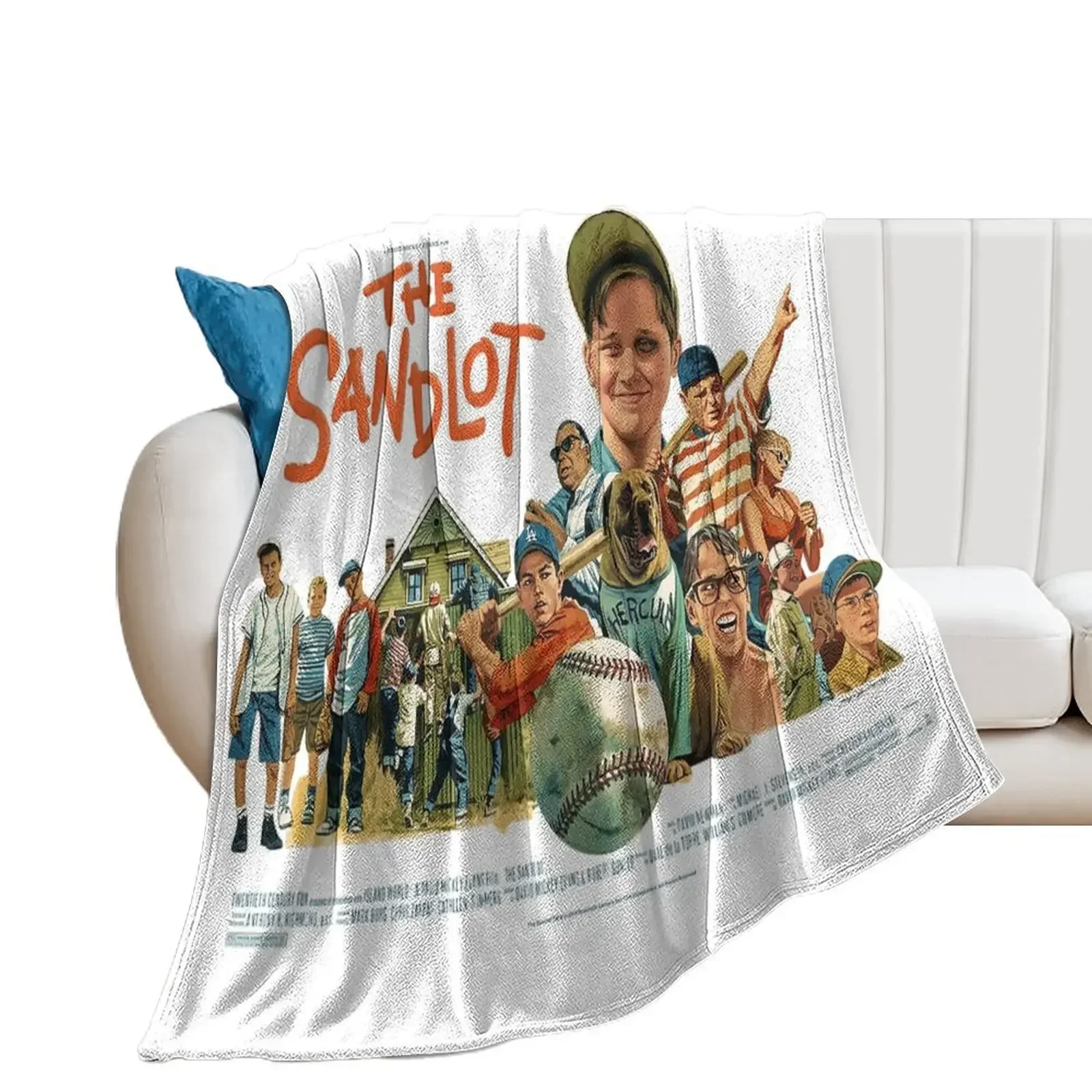 

The Sandlot Movie Poster Throw Blanket Softest Large Soft Plaid Blankets