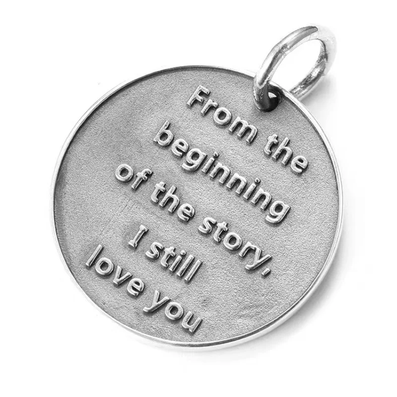 

Buyee 925 Sterling Silver Male Big Pendant Chain Elegant Rose Flower Necklace for Women Men Fashion Fine Jewelry Chain Gift