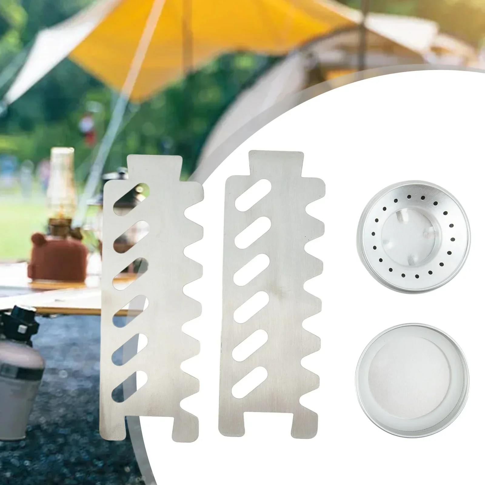 

Brand New Alcohol Stove Windshield With Lid Aluminum Alcohol Stove Backpacking For Camping Hiking Stove Accessories