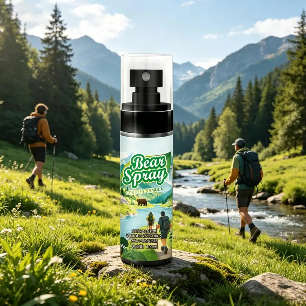 Tragbares Bärenabwehrspray für Outdoor-Aktivitäten, Tierabwehrmittel für Camping und Wandern, Schutzmittel mit Pfefferöl, Hundeabwehr-Sicherheitsgerät – Detail 5