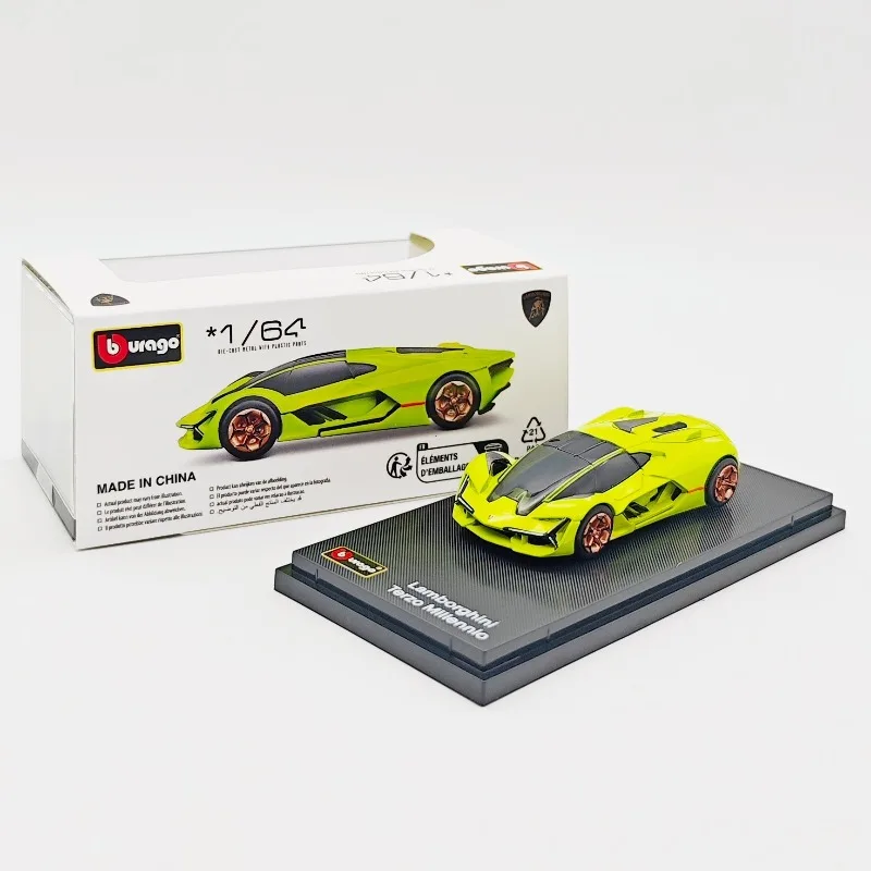 Bburago 1/64 Scale Diecast Car Model Lamborghini 3000 Simulated Sports Car For Mens Collection Display Decor Gift