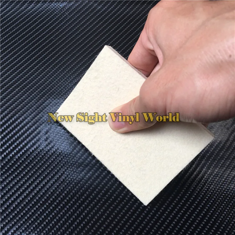 

100 pcs/Lot Custom LOGO Wool Squeegee Scraper Professional Solar Window Film Installing Tools