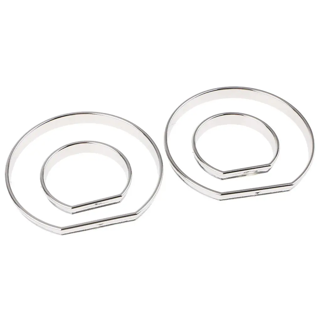 for E39 E46 Series Auto Sliver Speedomete Gauge Dial Rings Bezel Trim