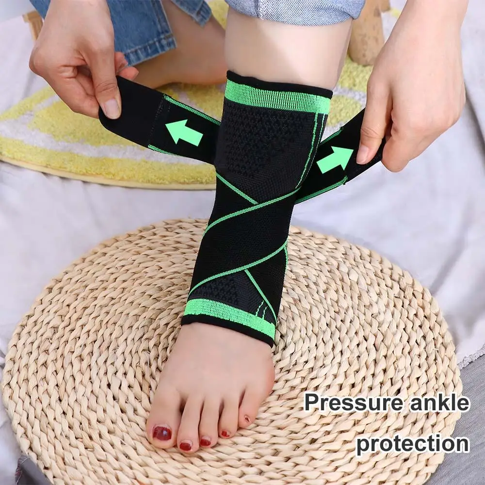 Black Nylon Elasticity Ankle Protection Foot Bandage Fixed Ankle Foot Guard Foot Protection Ankle Brace Ankle Support