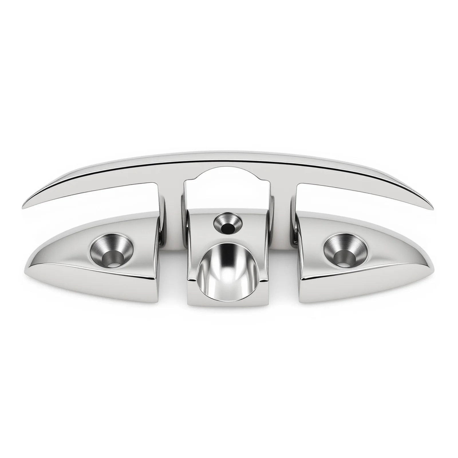 6 인치 해양 등급 보트 스테인레스 스틸 316 접이식 풀업 클리트 독 데크 선박 요트 보트 용 해양 하드웨어 라인 로프 클리트