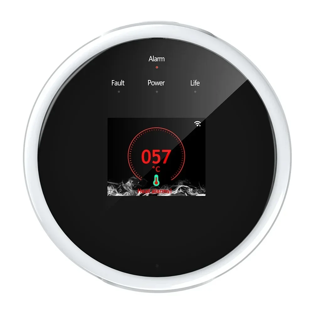 Sensor de alarma de Gas Natural, alarmas de Gas Combustible Wifi, Detector de fugas de Gas con pantalla LCD para aplicación Life