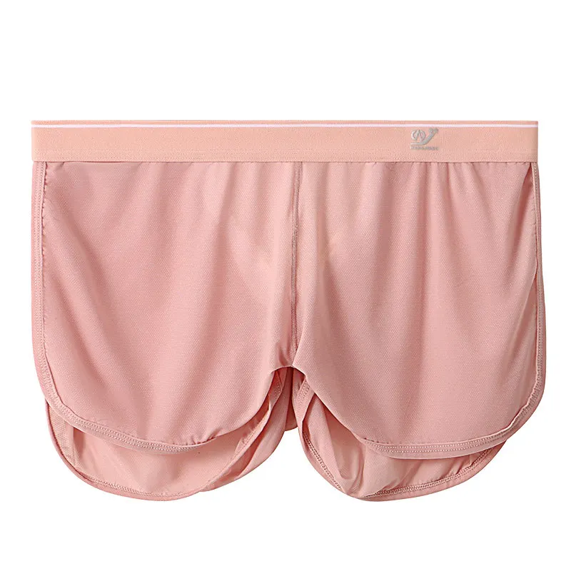 Nuevos Ice Silk Mesh Summer Home Wear Calzoncillos Boxers Deportivos para Hombre