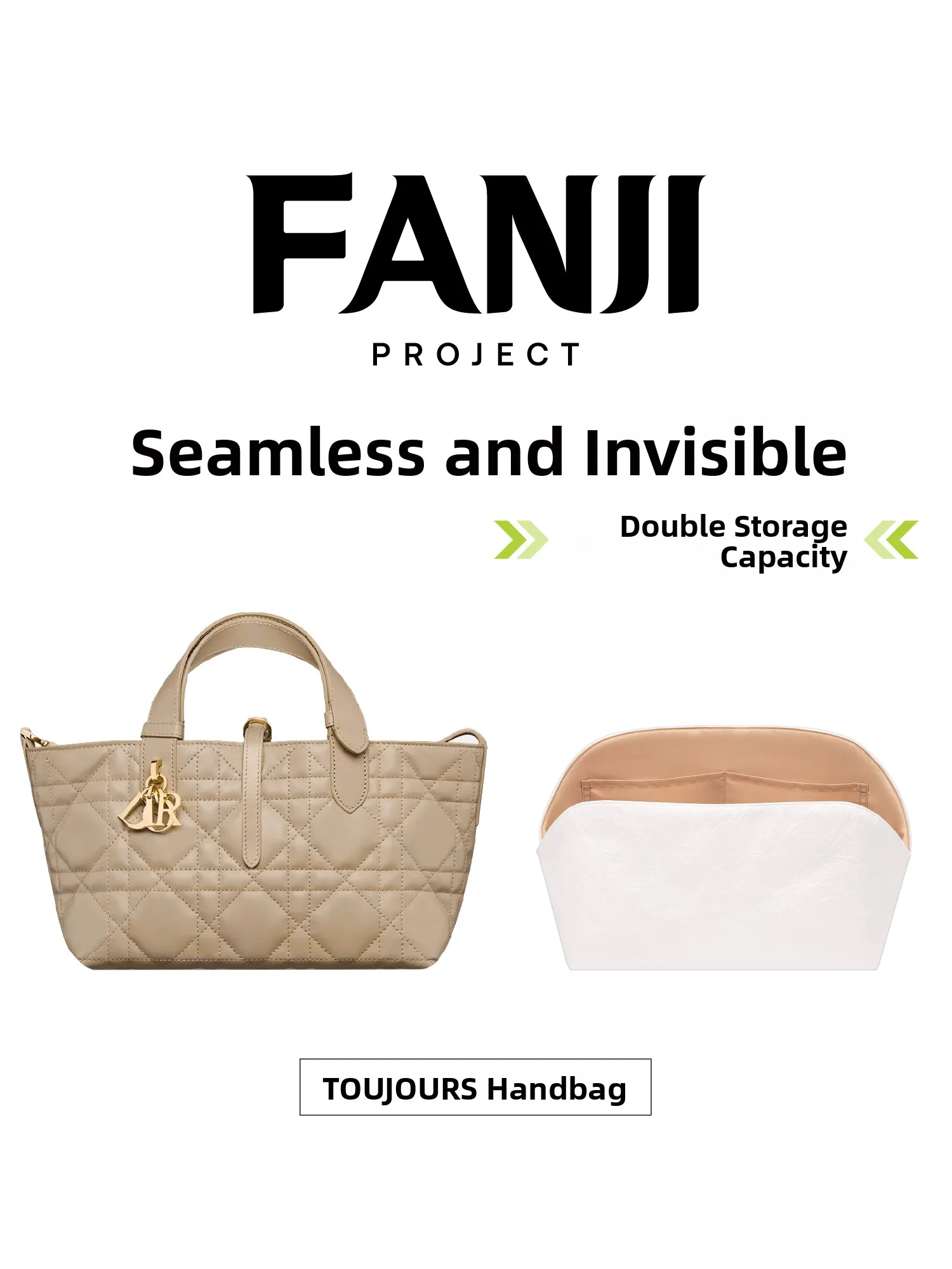 

Toujours Small Indigus Tote Bag Dupont Paper Inner Storage Bag Pure Color Zipper Closure Cube ape Universal Use