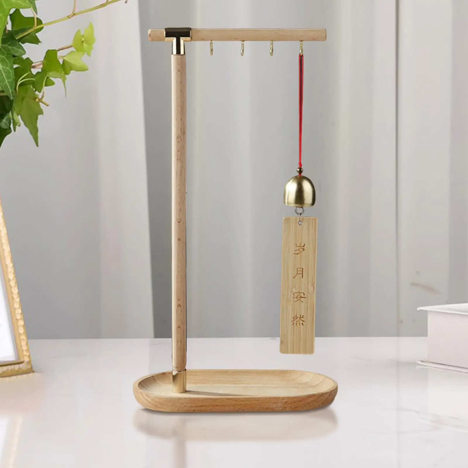 

Chinese Brush Shelf Decor Multipurpose Wood Painting Calligrapghy Brush Hanger Pen Hanger for Professional Beginners New Year