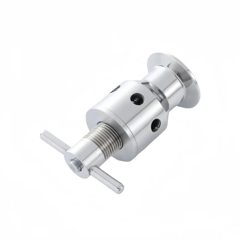1.5'(OD50.5mm) 0.5-5 Bar Tri-Clamp Adjustable Pressure Relief Child Safety Valve, Sanitary Stainless Steel 304